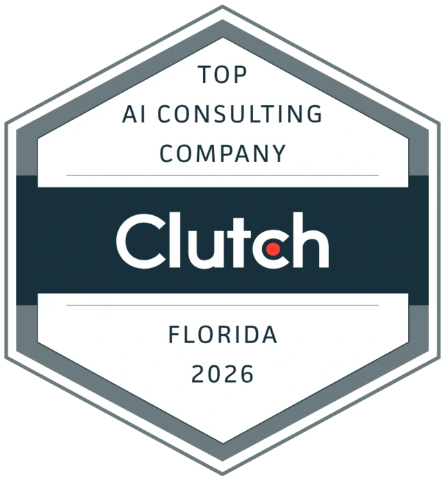 Clutch badge: Top AI Consulting Company, Florida 2026