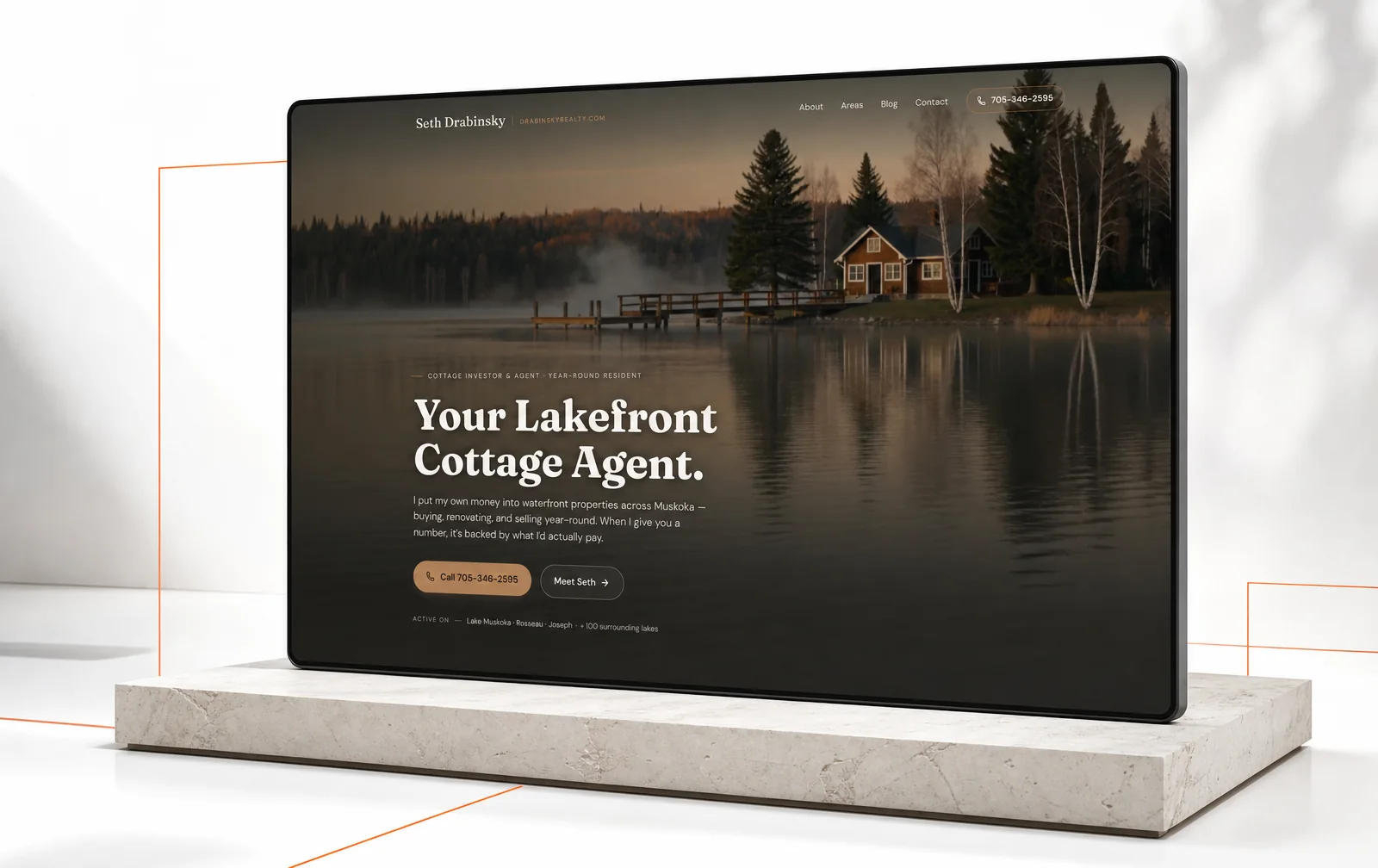 Art-directed presentation of the captured Seth Drabinsky interface.