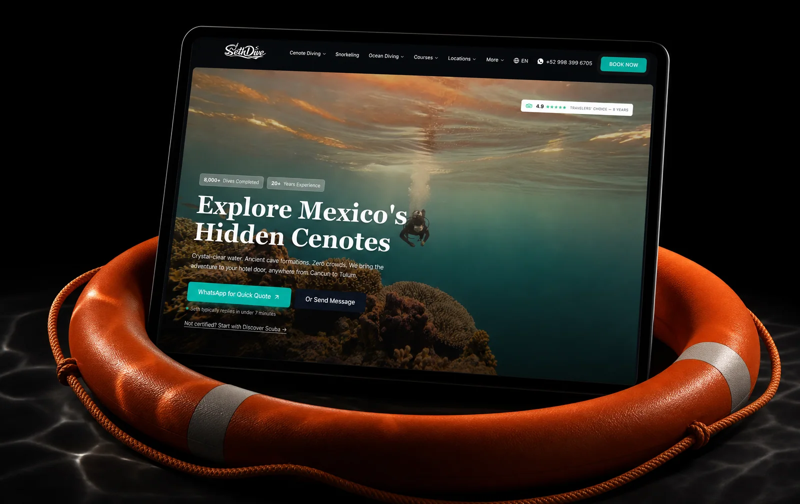 Seth Dive booking site