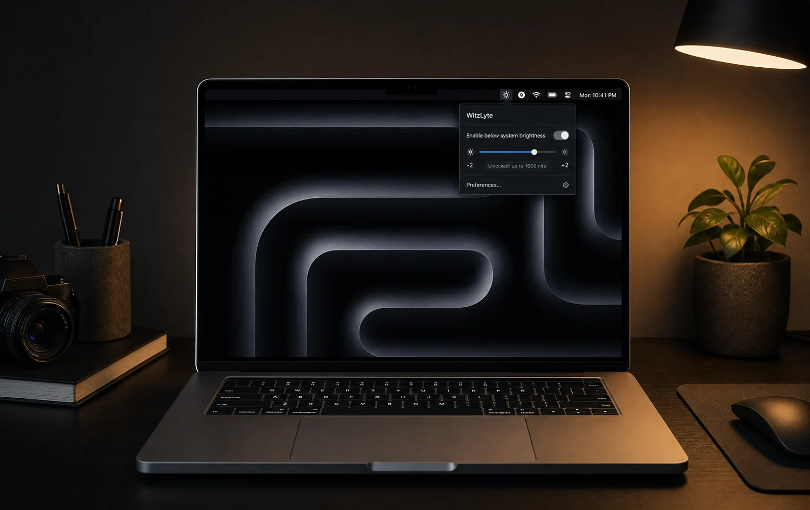 Art-directed presentation of WitzLyte.