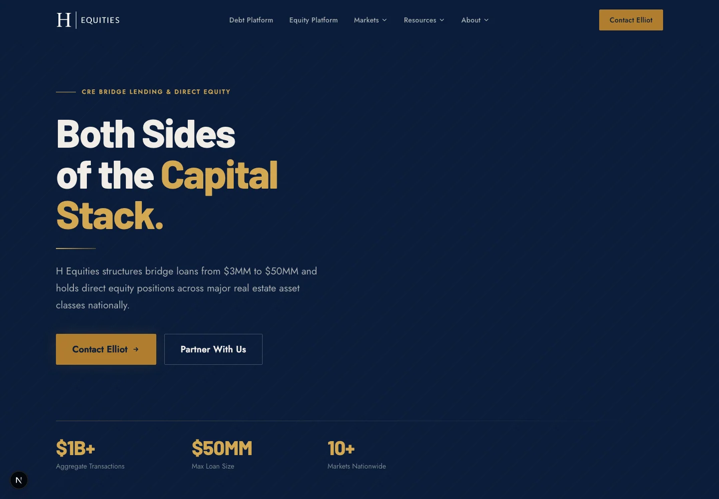 H Equities running locally.
