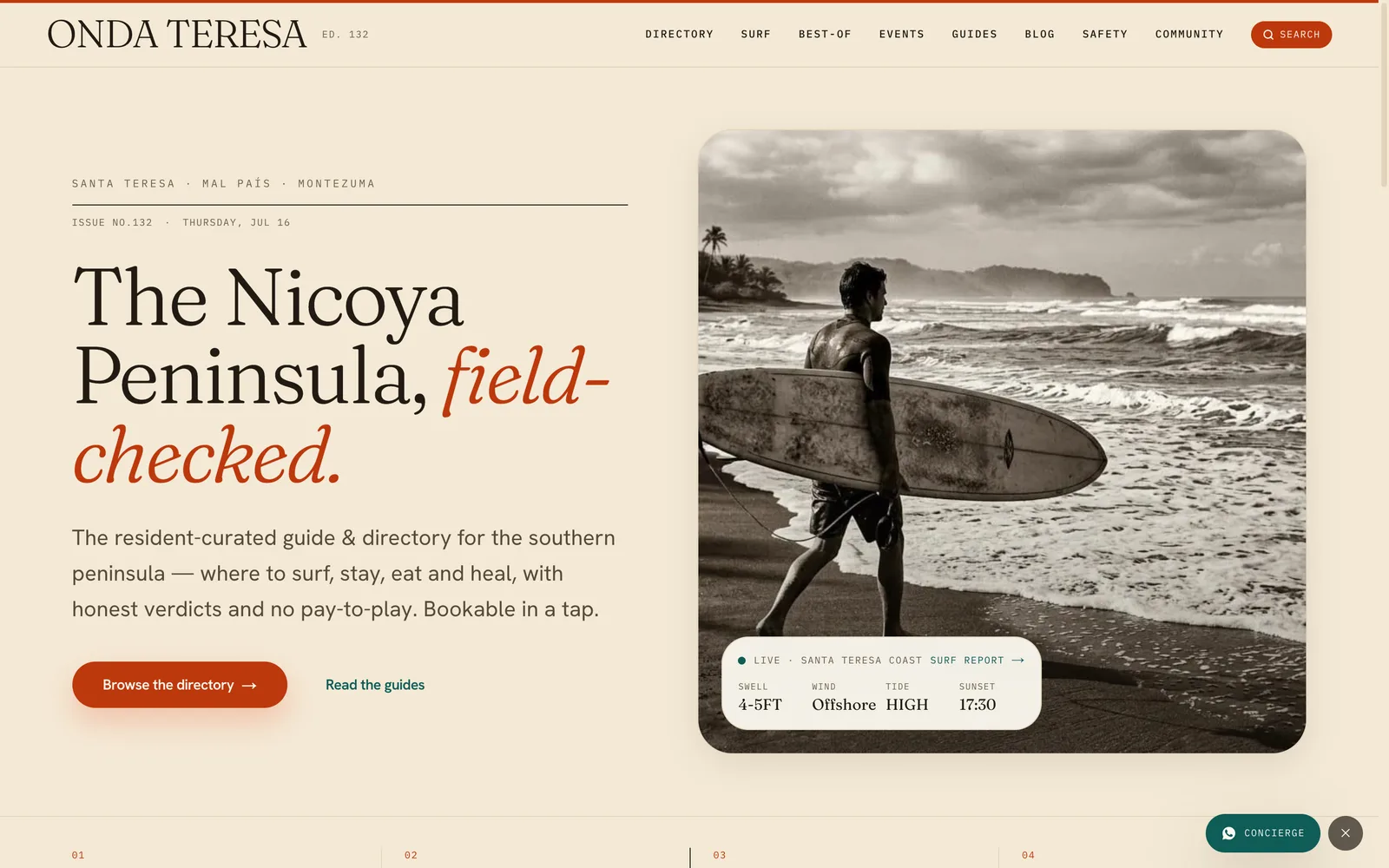Screenshot of ondateresa.com